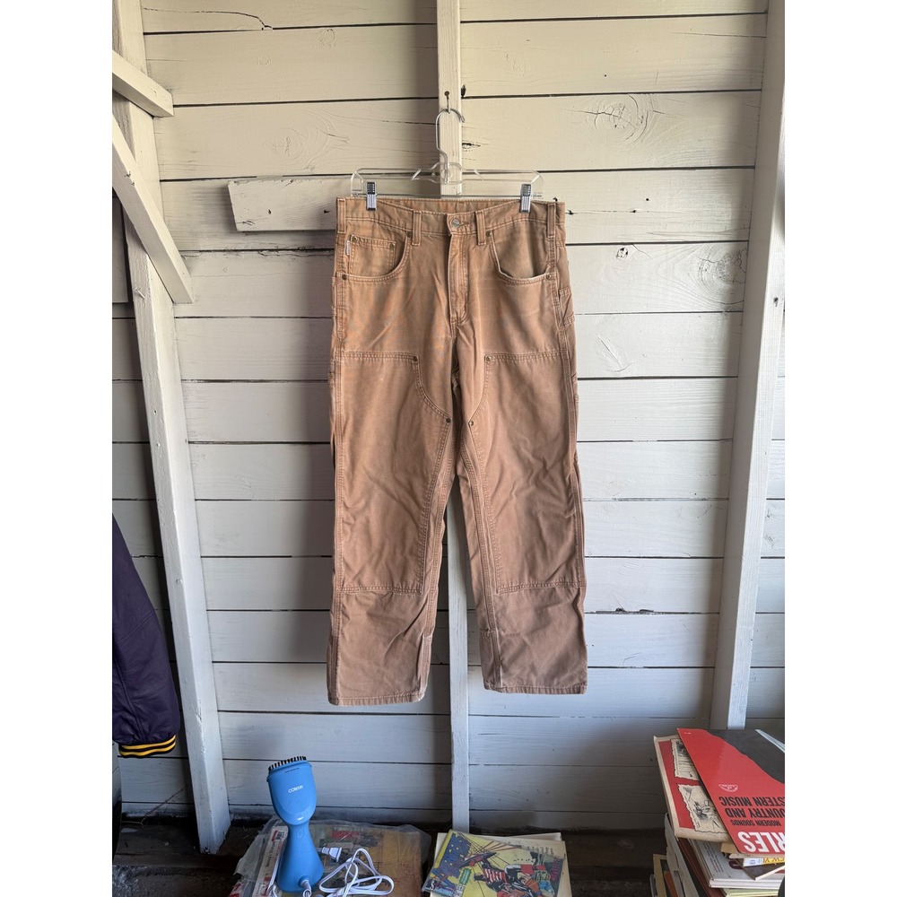 Carhartt B188 BUC Loose Fit Double Knee Carpenter Pants Brown 33x30